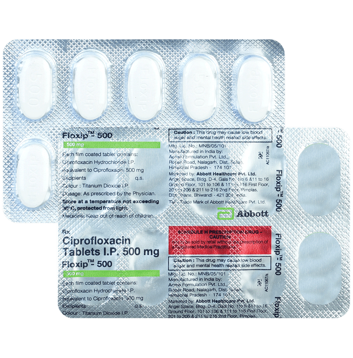 Floxip 500 Tablet - Classic Derma