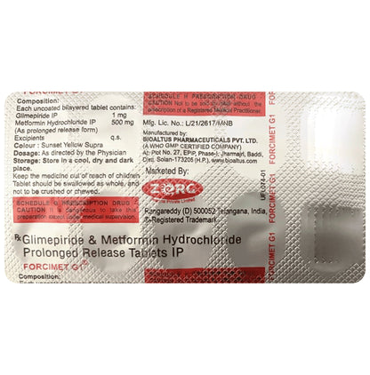 Forcimet G 1 Tablet PR