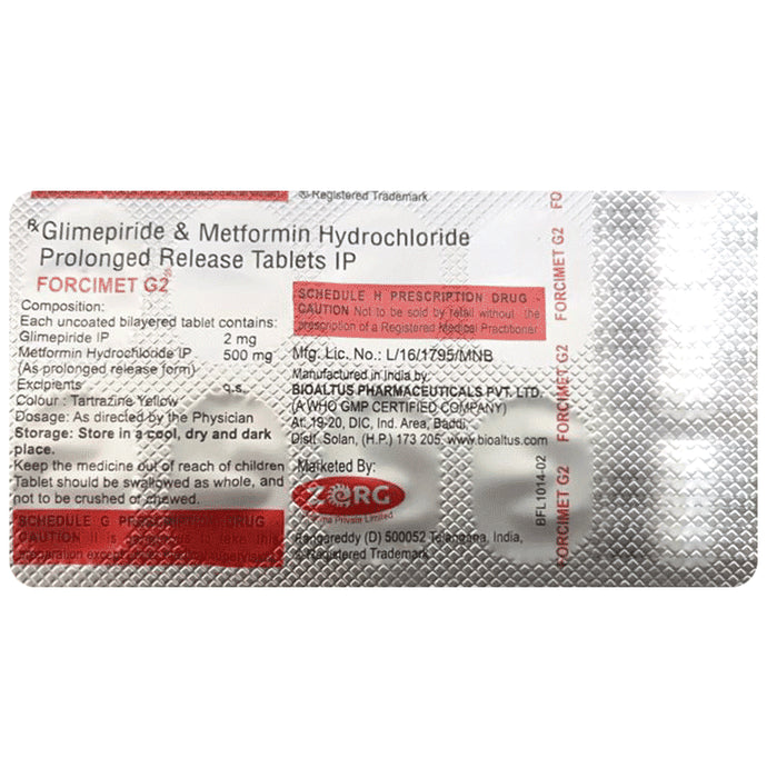 Forcimet G 2 Tablet PR