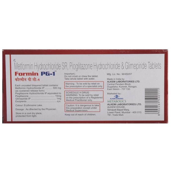 Formin PG 1 Tablet SR