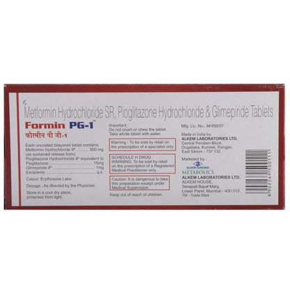 Formin PG 1 Tablet SR