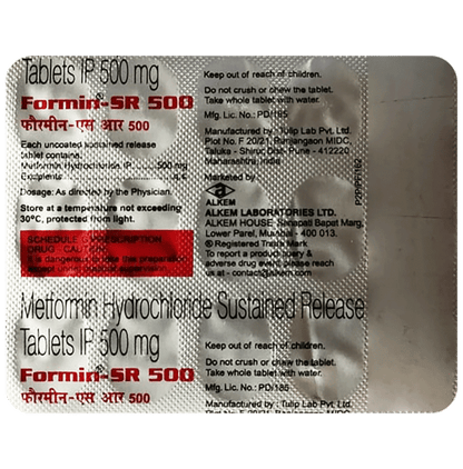 Formin-SR 500 Tablet - Classic Derma