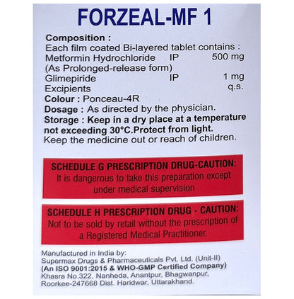 Forzeal-MF 1 Tablet PR