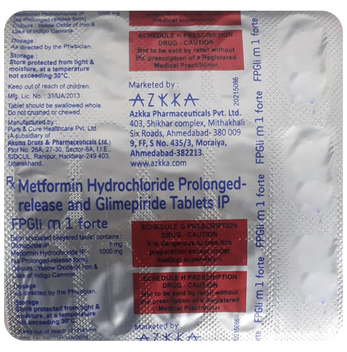 Fpgli M 1 Forte Tablet PR - Classic Derma