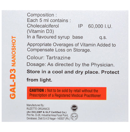 Gal-D3 Nanoshot Mango Sugar Free