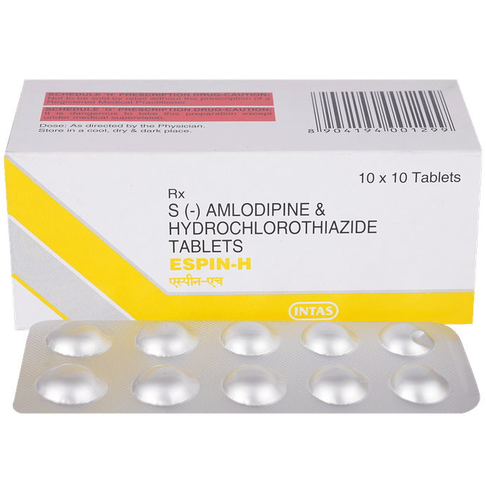 Espin H 2.5 mg/12.5 mg Tablet - Classic Derma