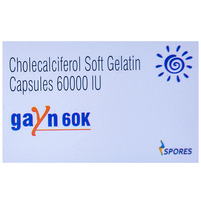 Gayn 60K Soft Gelatin Capsule - Classic Derma