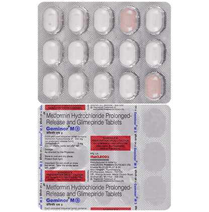 Geminor M 3mg/500mg Tablet - Classic Derma