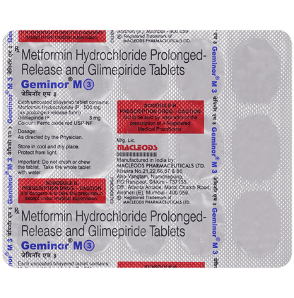 Geminor M 3mg/500mg Tablet