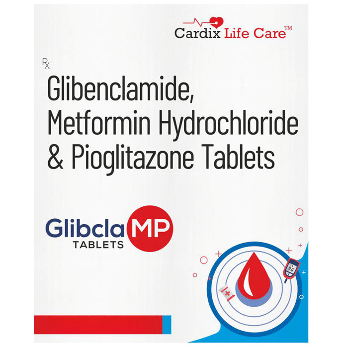Glibcla MP 5mg/500mg/15mg Tablet - Classic Derma