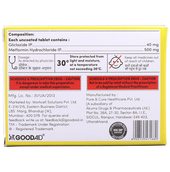 Gliclagood M 40 Tablet