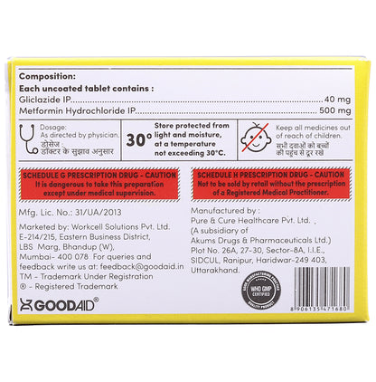 Gliclagood M 40 Tablet