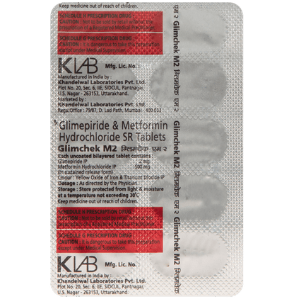 Glimchek M 2mg/500mg Tablet
