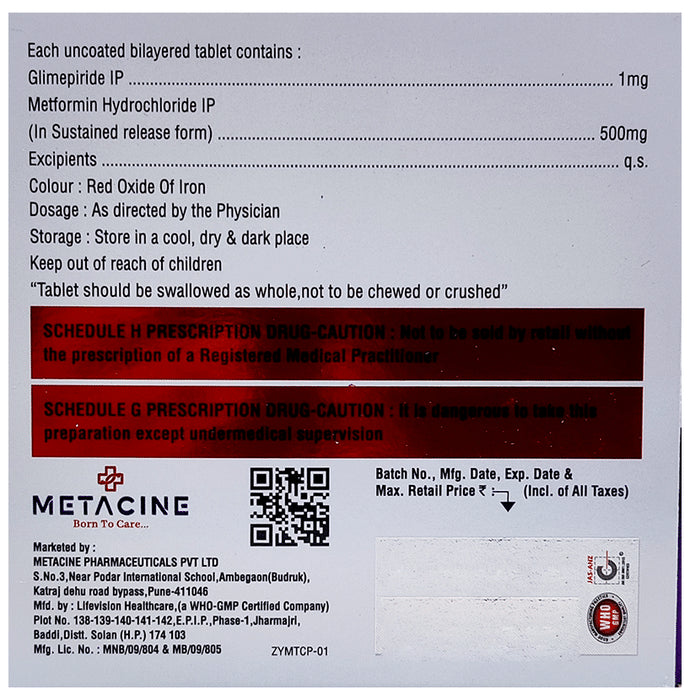 Glimcine-M1 SR Tablet