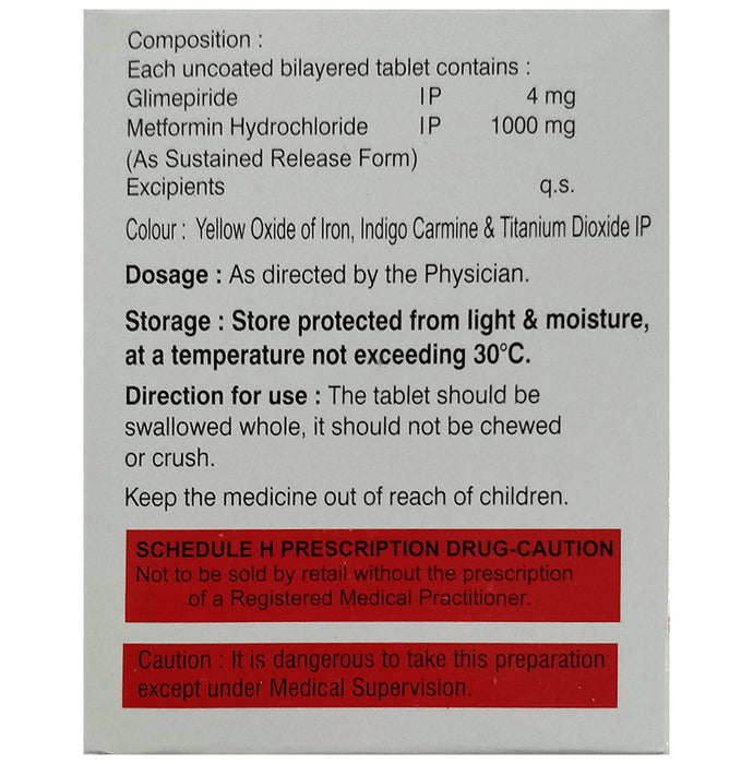 Glimecaid-M 4 Forte Tablet SR