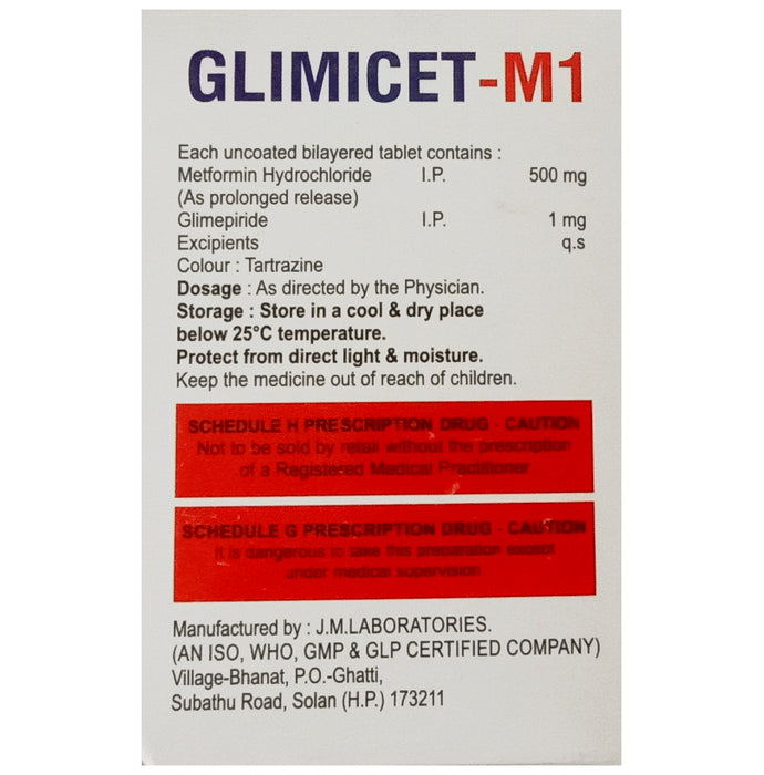 Glimicet-M 1 Tablet PR