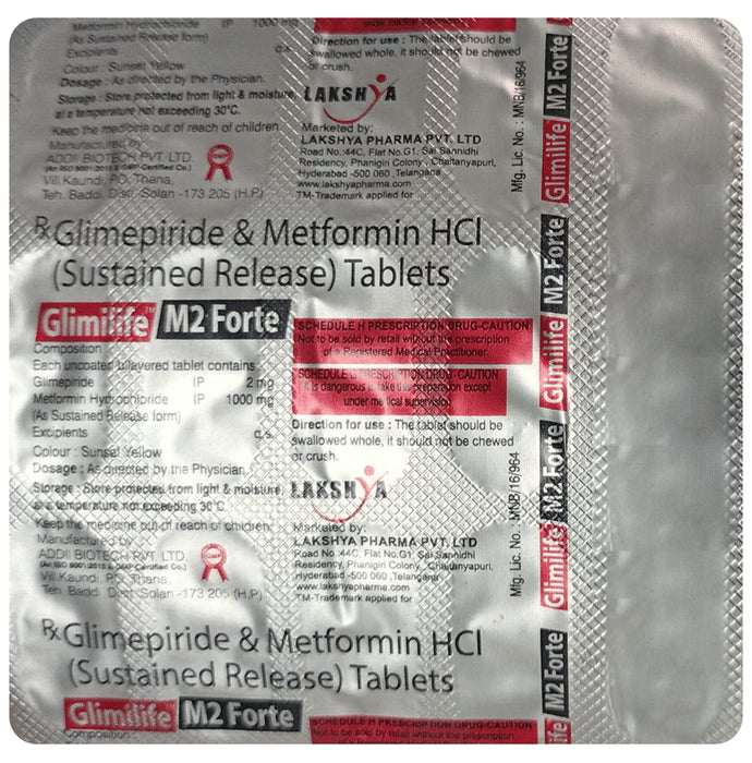 Glimilife M2 Forte Tablet SR - Classic Derma