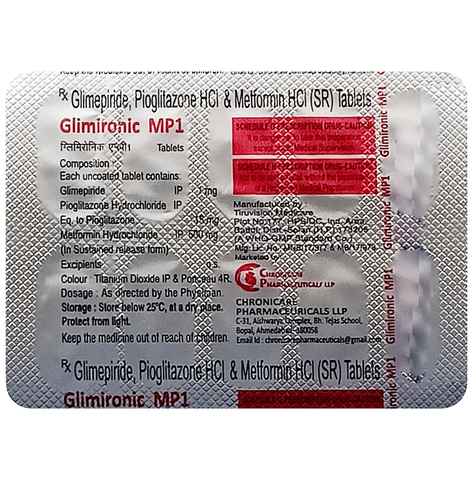 Glimironic MP 1 Tablet SR