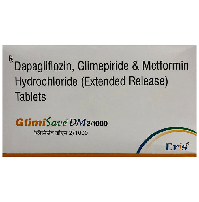 Glimisave DM 10mg/2mg/1000mg Tablet - Classic Derma