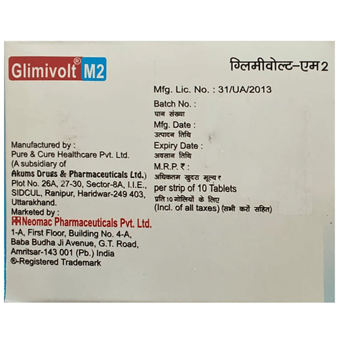 Glimivolt M 2 Tablet PR