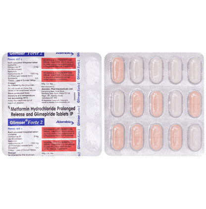Glimser Forte 2 Tablet PR - Classic Derma