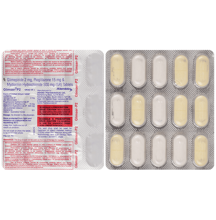 Glimser-P 2 Tablet SR - Classic Derma