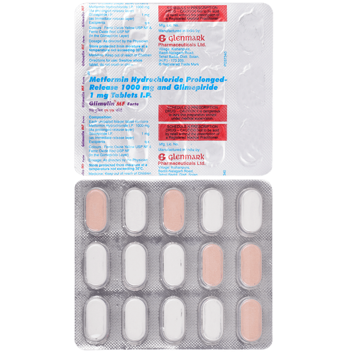 Glimulin MF Forte Tablet PR - Classic Derma