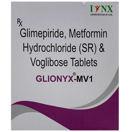 Glionyx-MV 1mg/500mg/0.2mg Tablet - Classic Derma