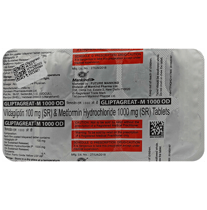 Gliptagreat-M 1000 OD Tablet