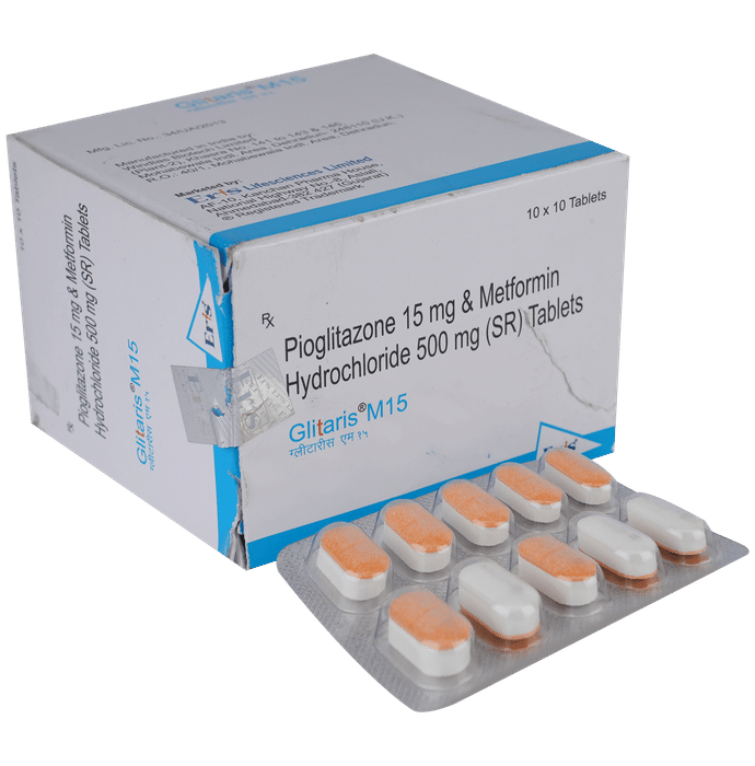 Glitaris M 15 Tablet SR - Classic Derma