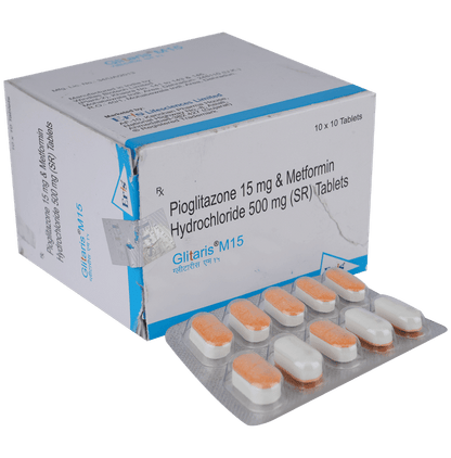 Glitaris M 15 Tablet SR - Classic Derma