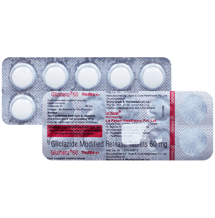Glizihenz 60mg Tablet - Classic Derma