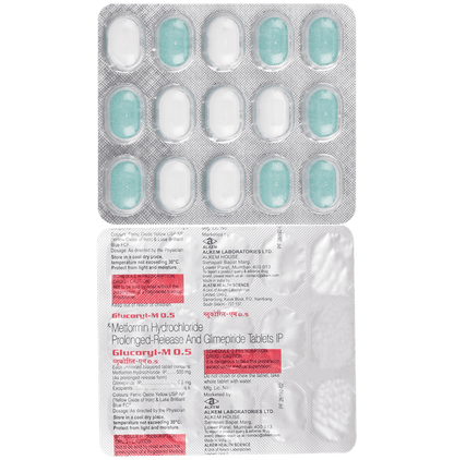 Glucoryl-M 0.5 mg Tablet - Classic Derma