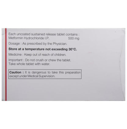 Gluformin XL 500 Tablet