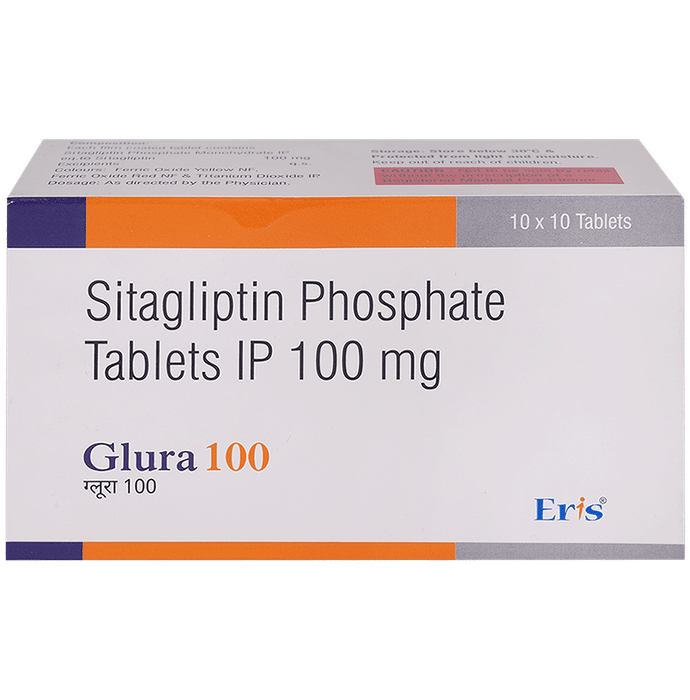 Glura 100mg Tablet