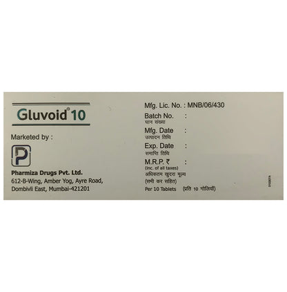 Gluvoid 10 Tablet