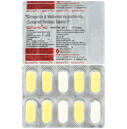 Glynamic M 2mg/500mg Tablet - Classic Derma