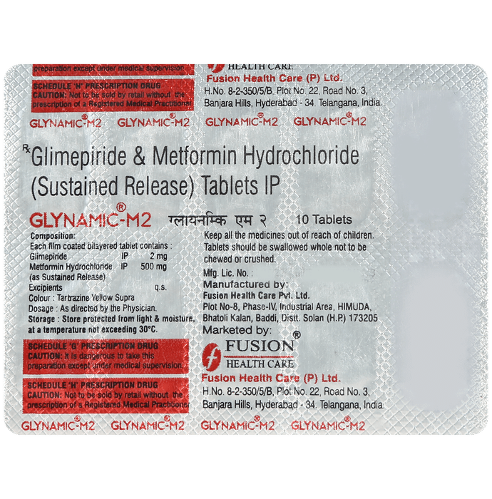 Glynamic M 2mg/500mg Tablet