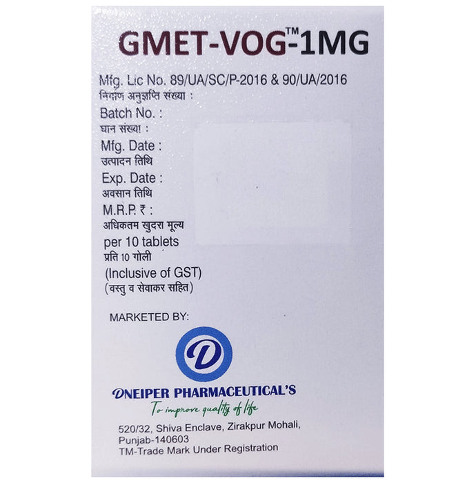 Gmet-Vog 1MG Tablet SR