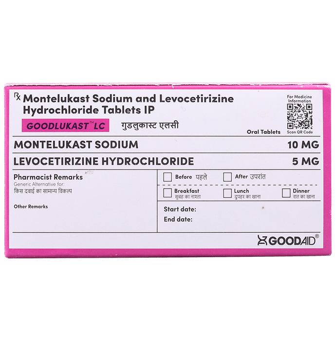 Goodlukast LC Tablet - Classic Derma