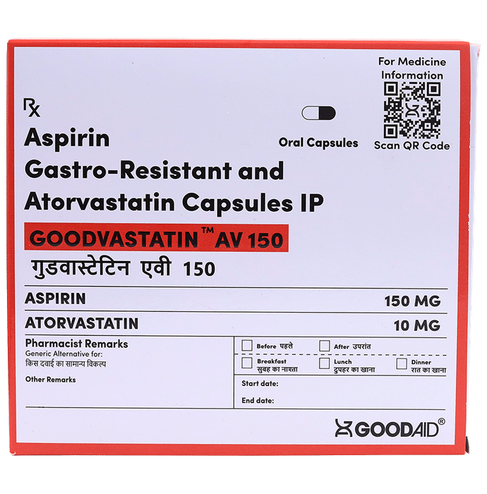 Goodvastatin AV 150 Capsule - Classic Derma