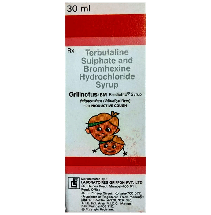 Grilinctus-BM Paediatric Syrup - Classic Derma