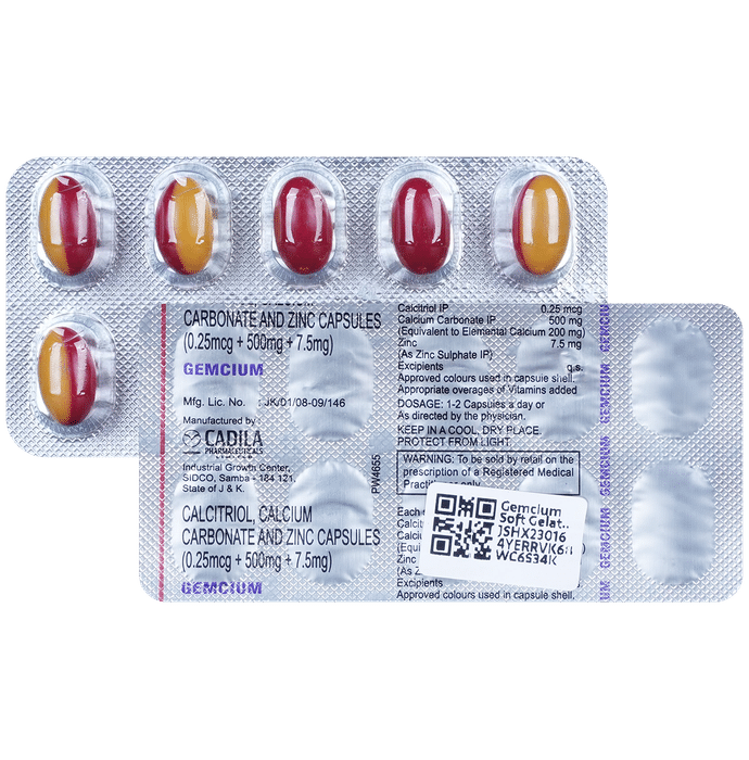 Gemcium Soft Gelatin Capsule - Classic Derma