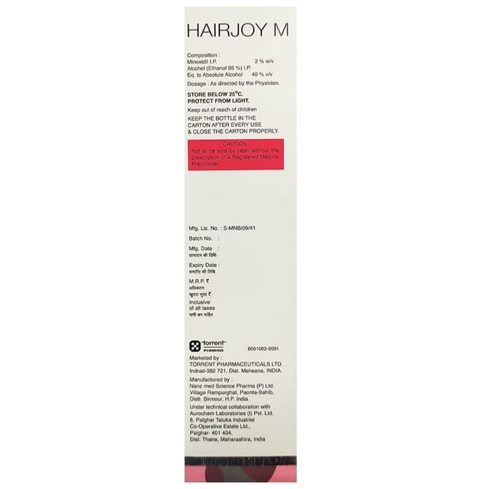 Hairjoy M 2% Topical Solution