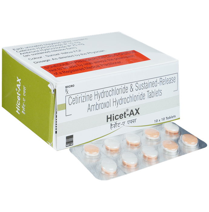 Hicet-AX Tablet SR - Classic Derma