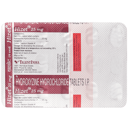 Hizet 25mg Tablet