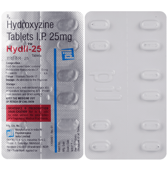 Hydil 25mg Tablet - Classic Derma