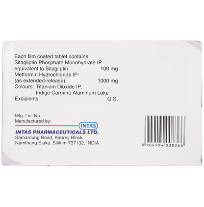 Ignalis-M 100/1000 Tablet ER