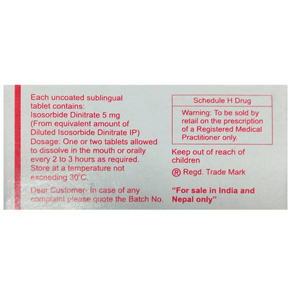 Isordil 5 Sublingual tablet