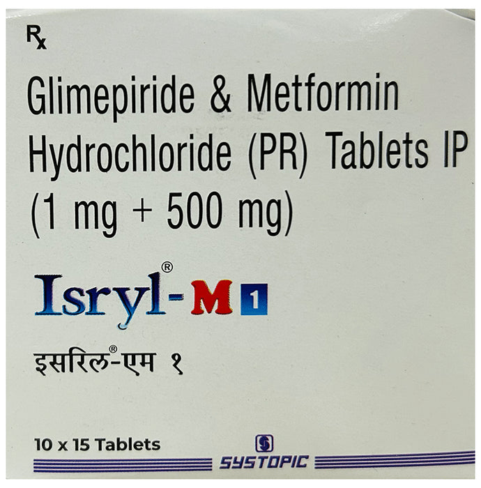 Isryl-M 1 Tablet PR - Classic Derma